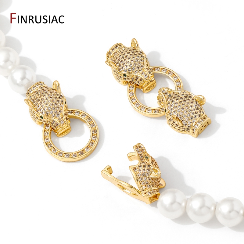 Nozzle Brass - 18K Gold Plated Brass Inlaid Zircon