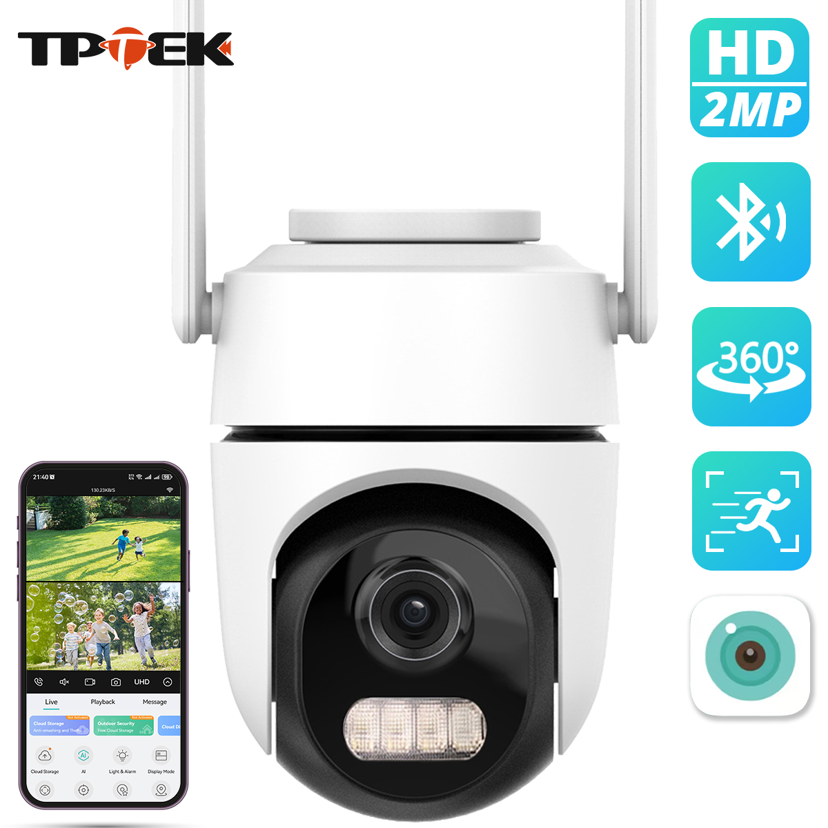 Btt Skr Mini - 2MP 1080P WiFi PTZ Security Camera