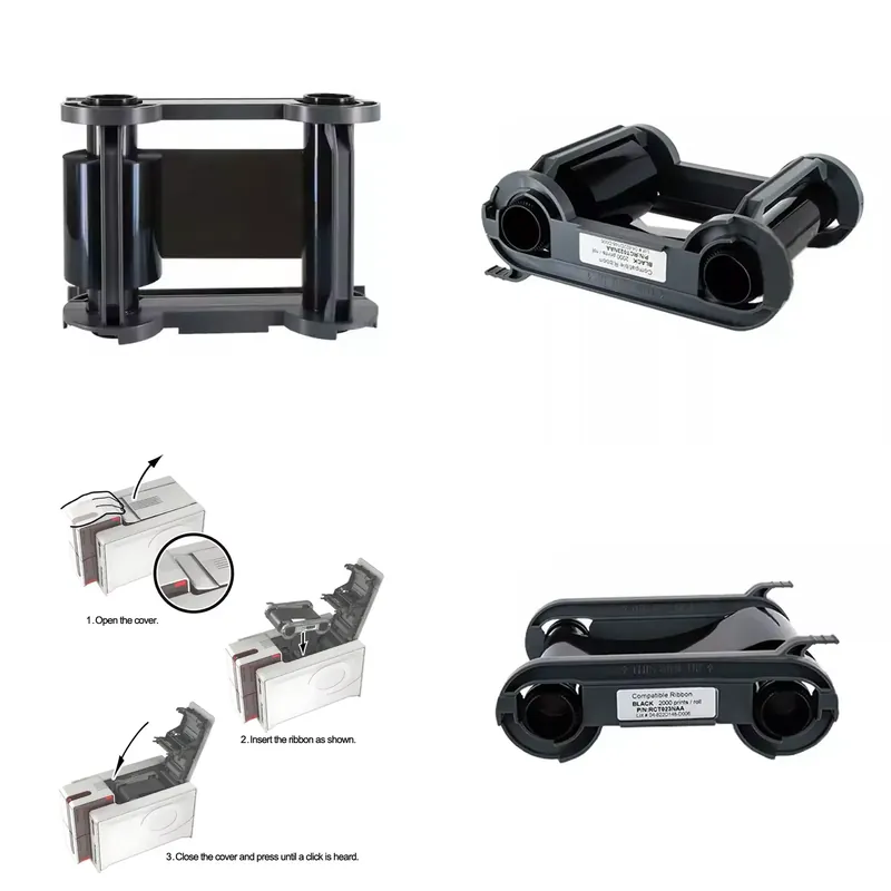 Resin Printer - Durable Resin-Based 2000 Cards/Roll Black Ribbon