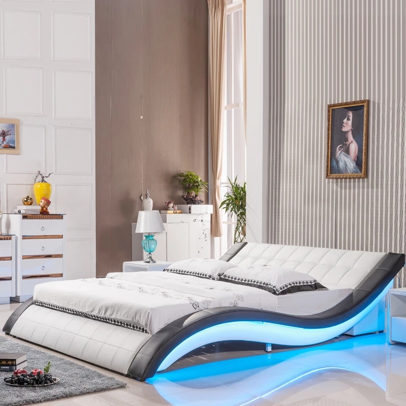 Carriage Bed - 2022 modern design soft genuine leather