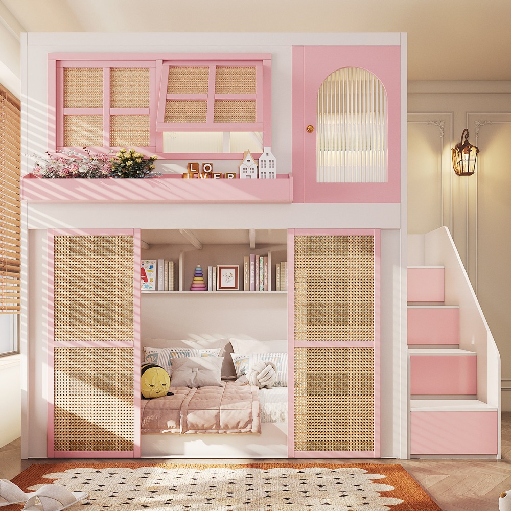 Carriage Bed - #Princess Castle Bunk Bed Separated High