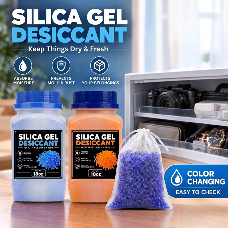 Enclosure 3D Printer - Indicating Silica Gel Desiccant Beads Color
