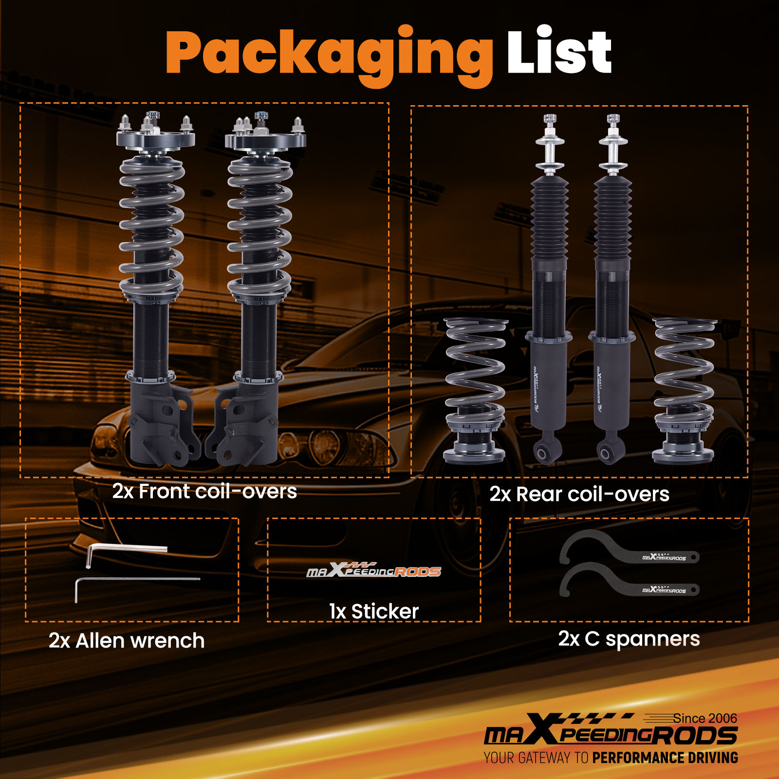 Fdm Printer - Coilover for Honda Civic 2006-2011, 24