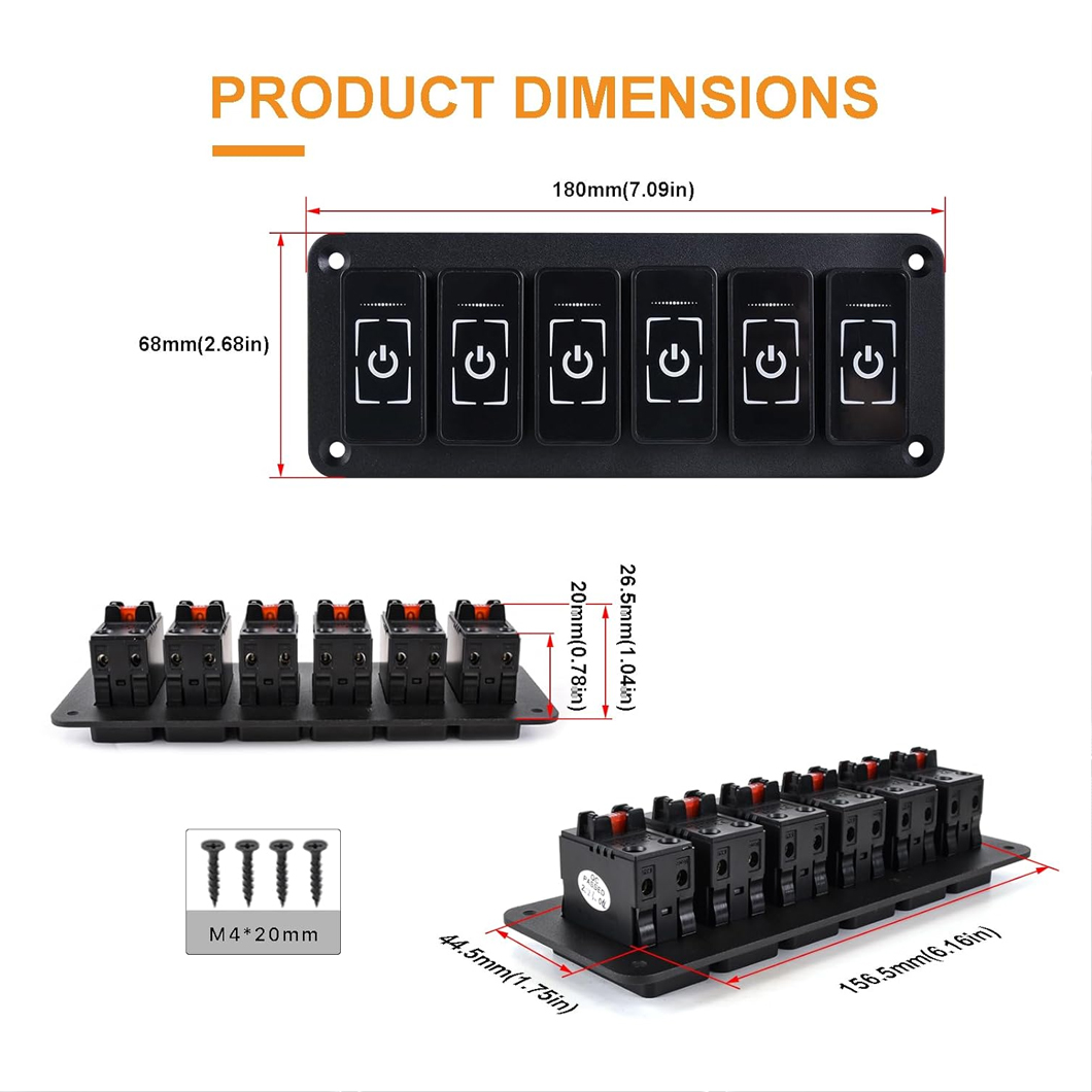 Bltouch - 6 Gang Smart Touch Sensor Multifunction