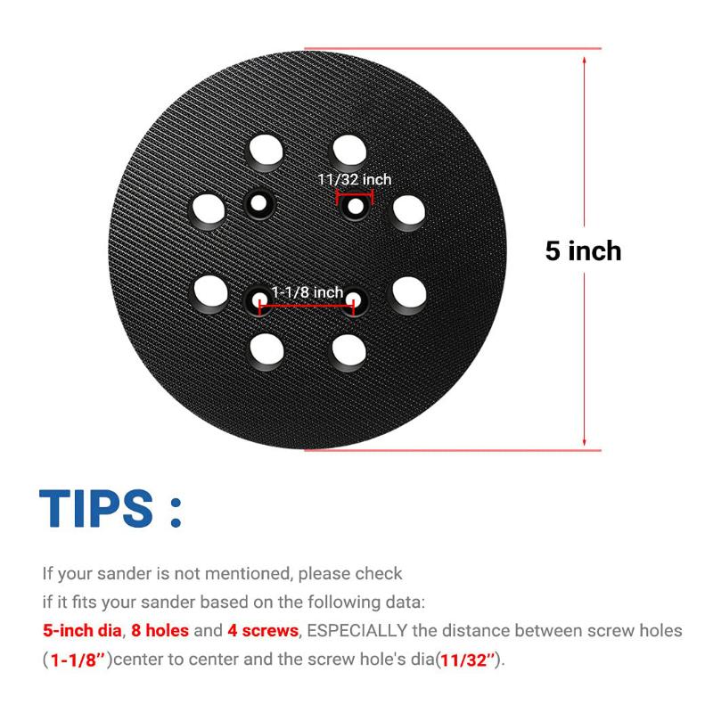 Extruder - 1Pcs Replacement Sanding Pad 5 Inch