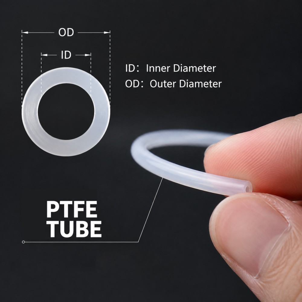 Ptfe Tube - White PTFE Tube Insulated Capillary ID