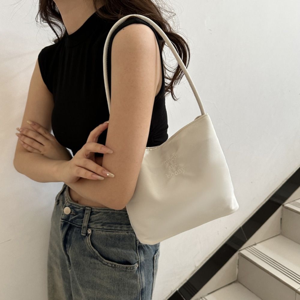 Tpu Filament - Fashion Shoulder Bag Embroidered Letters Underarm