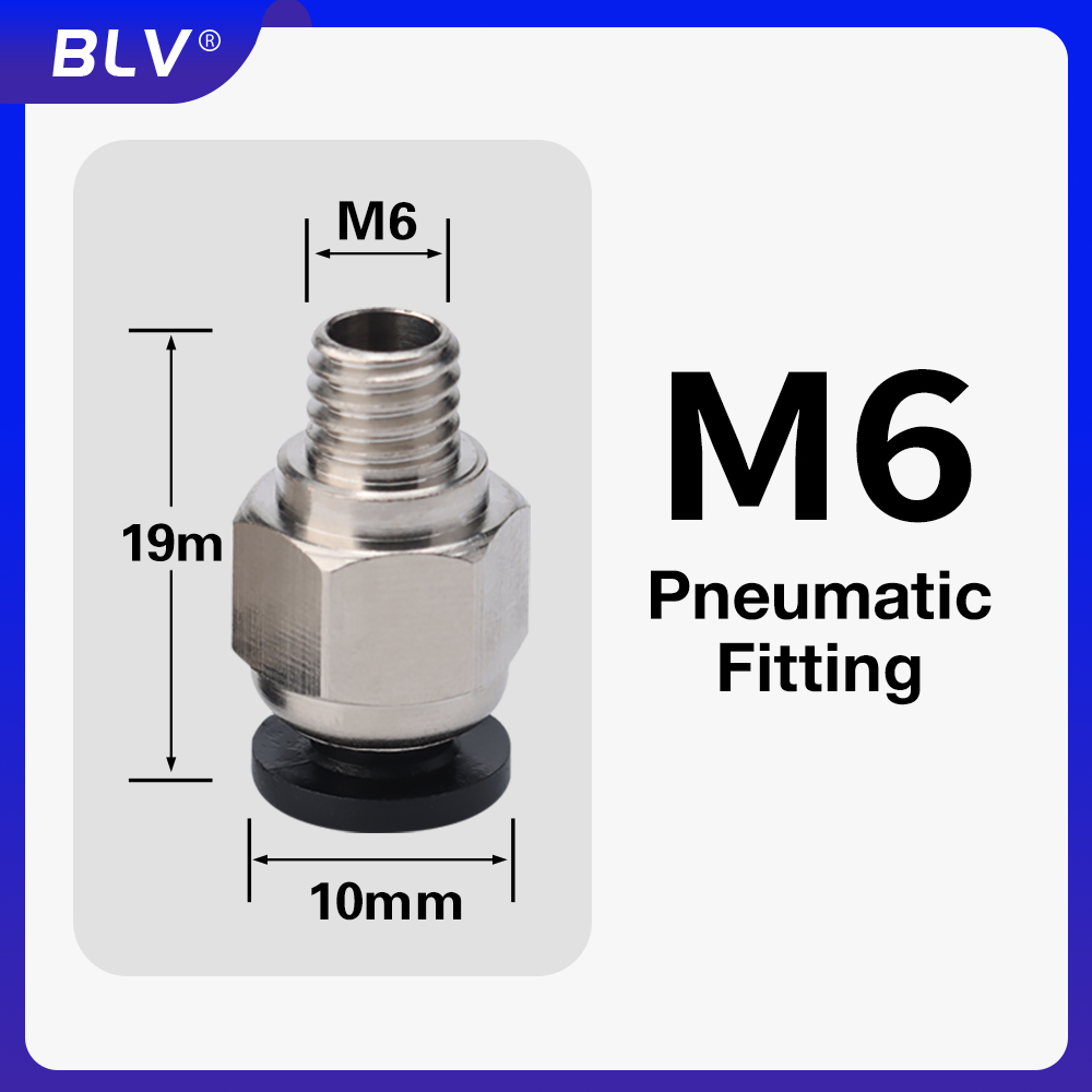 Bowden Tube - BLV® Pneumatic Fitting G1/8' / M6