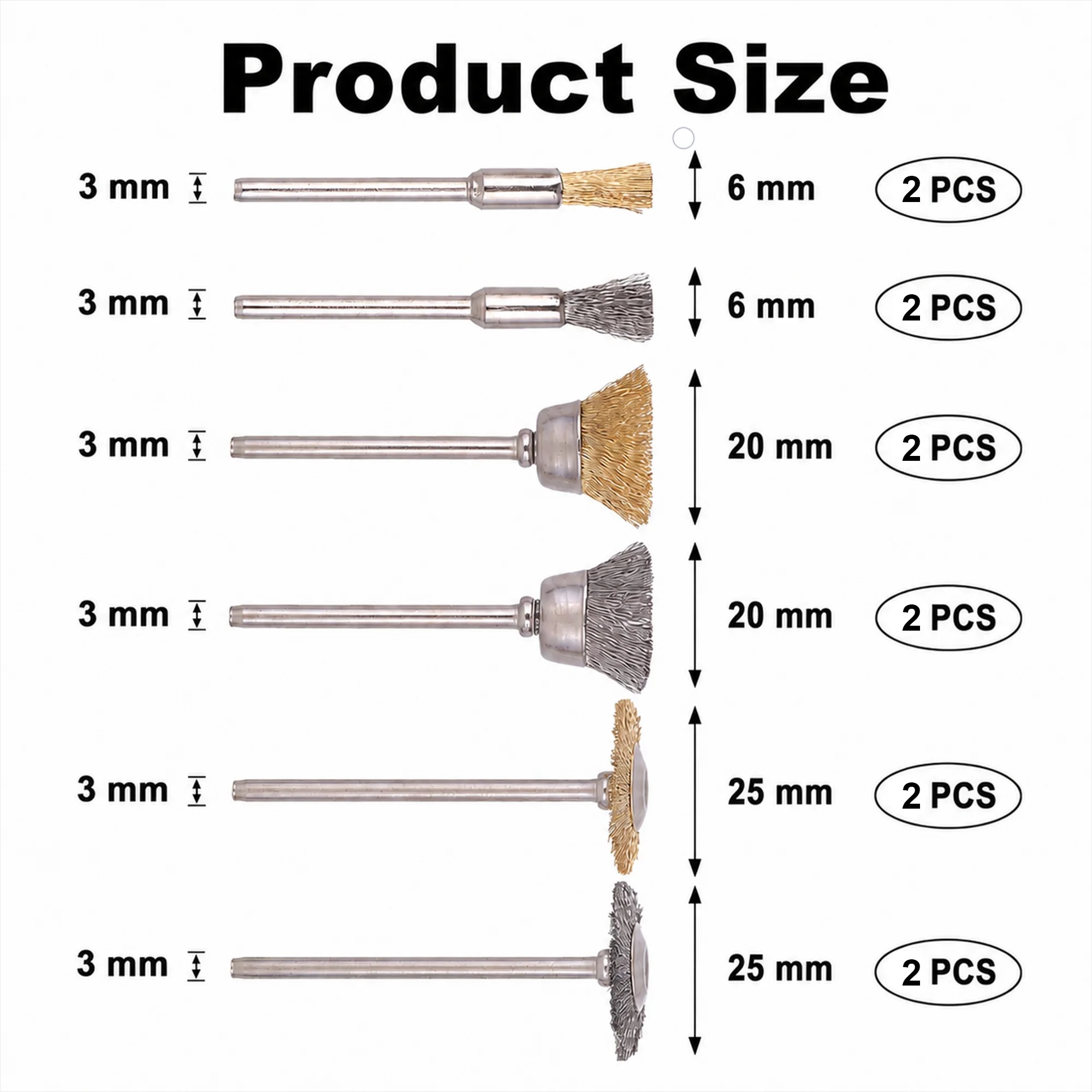 12Pcs Brass Brush Steel Wire W - Nozzle Brass review and price