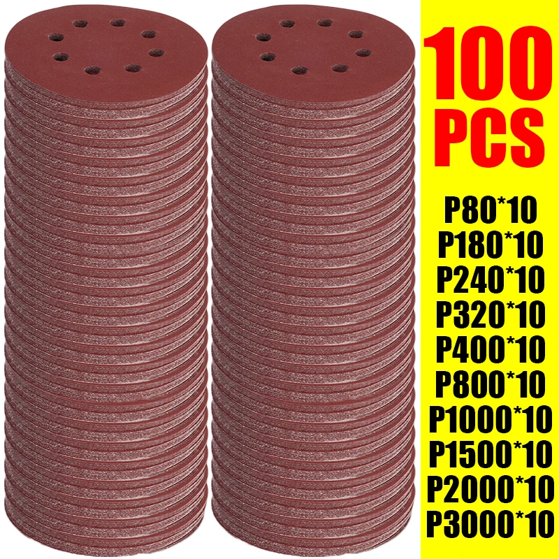 100PCS Sanding Discs 8 Hole Ho - Extruder review and price