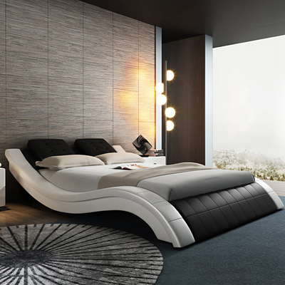 2022 modern design soft genuin - Carriage Bed review and price