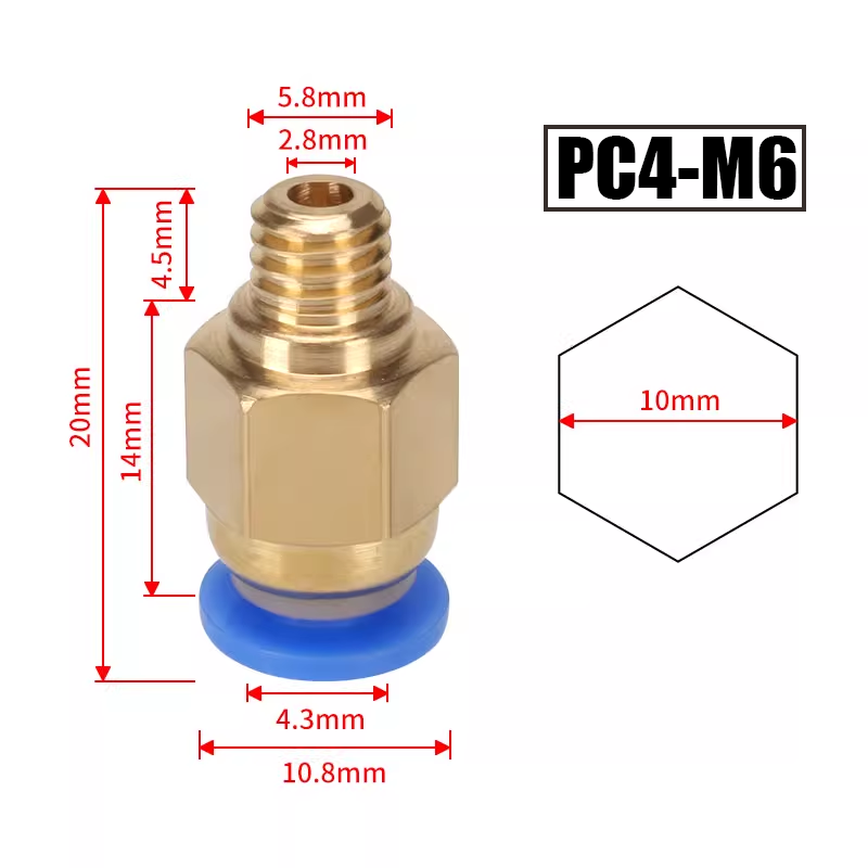10pcs/lot PC4-M10 Pneumatic Co - Bowden Tube review and price