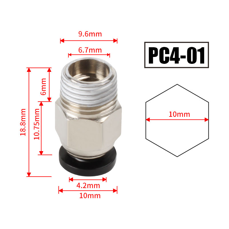10pcs/lot PC4-M10 Pneumatic Co - Bowden Tube review and price