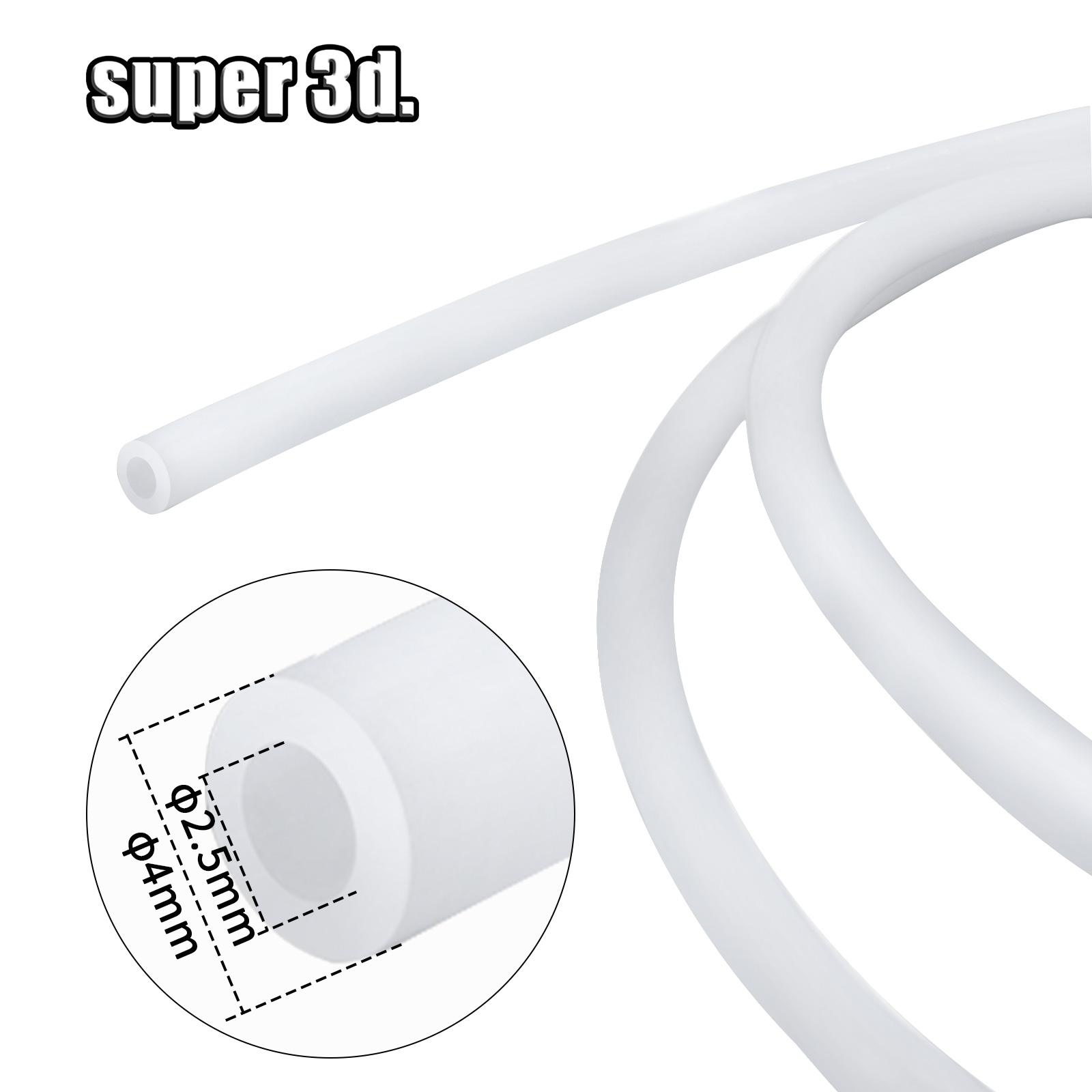 1/2/50M Bambu Lab PTFE Tube ID - Bowden Tube review and price