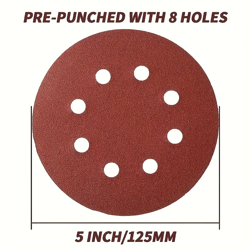 100 Pcs of 5-Inch 8-Hole Sandp - Extruder review and price