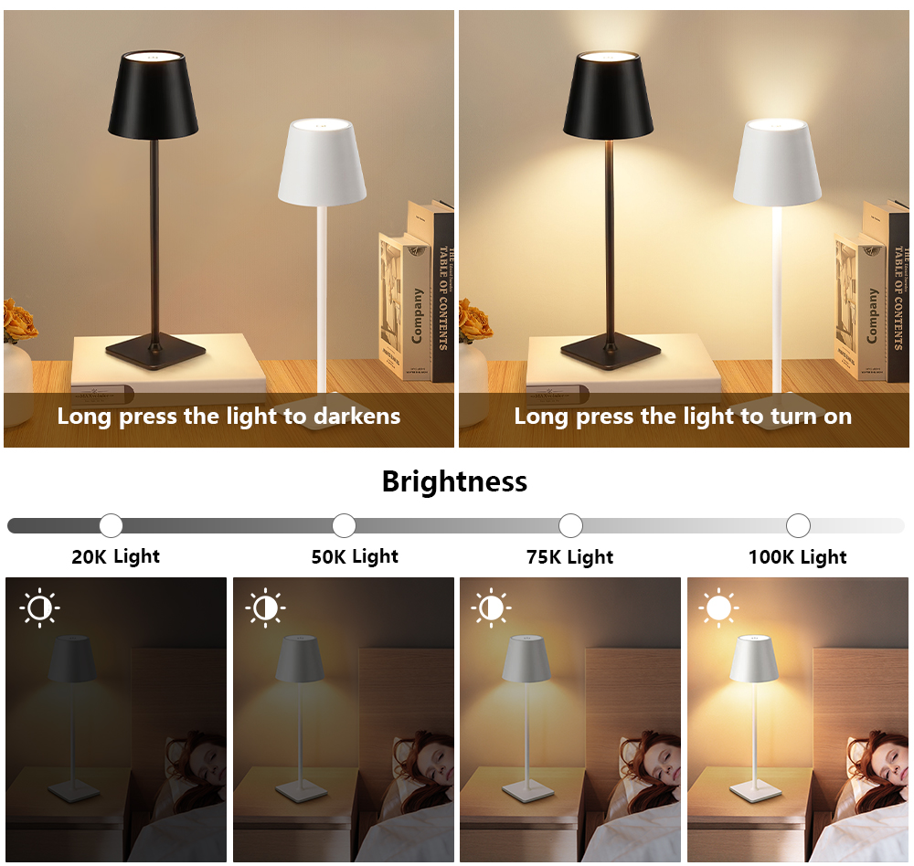 LED Rechargeable Desk Light Wi - Glass Bed review and price